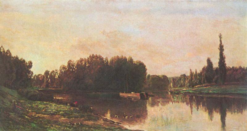 Charles-Francois Daubigny Typical painting of Seine and Oise oil painting image